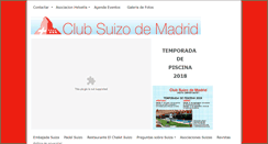 Desktop Screenshot of clubsuizomadrid.org