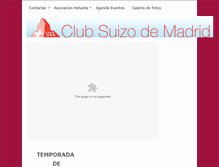 Tablet Screenshot of clubsuizomadrid.org